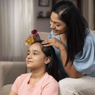 Hair care with coconut oil